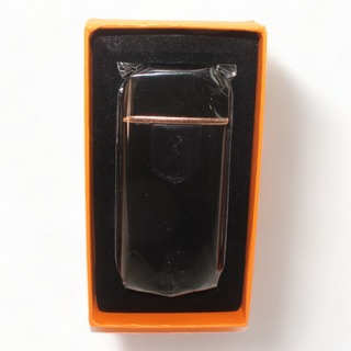 Зажигалка электронная спираль, сенсор USB, черная 7,9х3,1см 5066588
